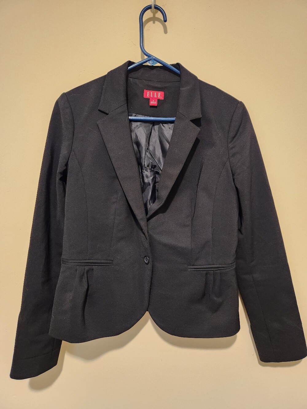 EUC Elle Black Peplum Blazer Size 8